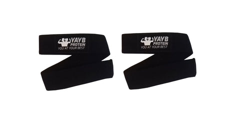 YAYB Pro Deadlift Straps Pair (for all pulling movements) +Free 35ml liquid chalk