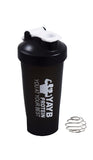 YAYB Protein Black Shaker (with carrying hoop & shaker ball)